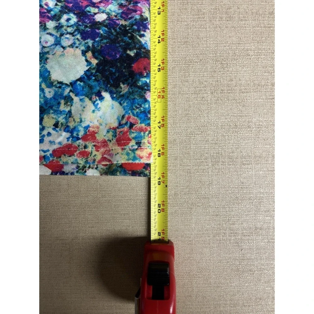 Tabitha Floral Art Deco Color Block Striped High Rise Business Casual Skirt 0 - Picture 8 of 8